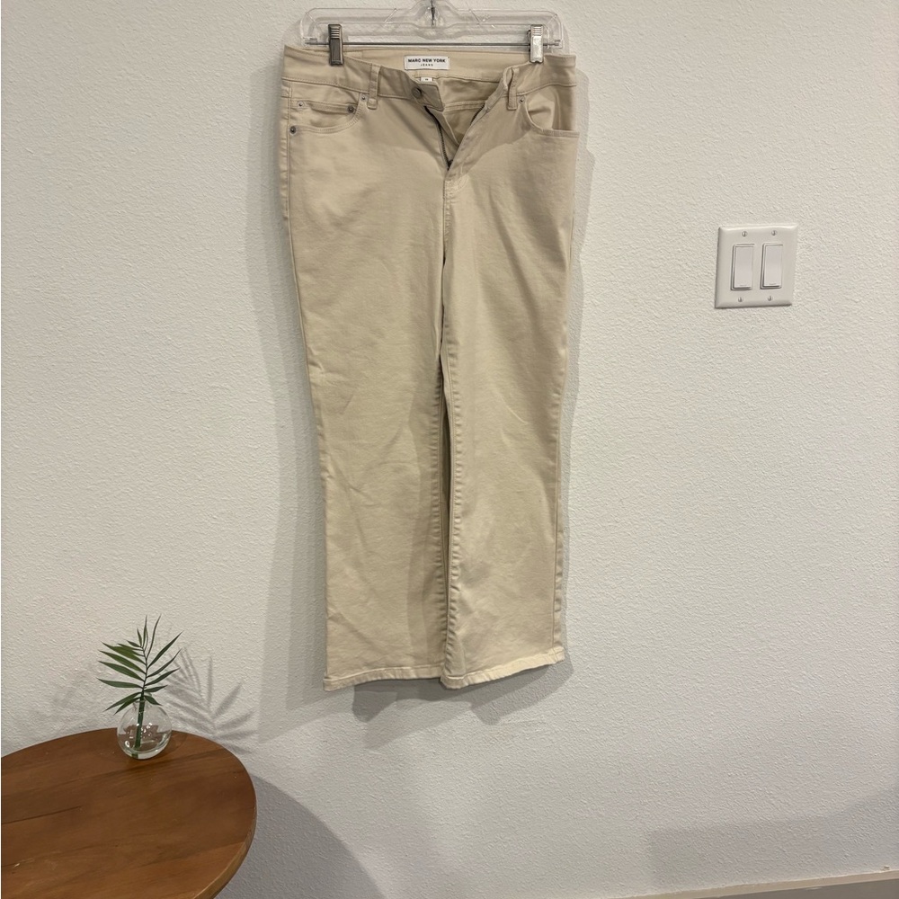 Marc New York Women's Tan Straight Leg Jeans